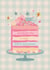 Classic Birthday Card - For Her - Cake created by The Pattern Press