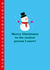 Cute Christmas Card - Snowman - Coolest created by Happy Street