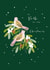 Classic Christmas Card - Turtle Doves created by Klara Hawkins
