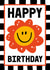 Cute Birthday Card — Smiling Flower created by Sanders de Roeper