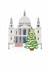 Classic Christmas Card - Saint Paul's Cathedral - London created by Klara Hawkins
