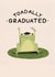 Cute Graduation Card – Toad-ally Graduated created by Ohh Deer