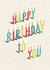 Classic Birthday Card – Colourful Candles created by Ohh Deer