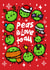 Peas & Love Christmas Card created by The Playful Indian