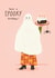 Cute Birthday Card - Have A Spooky Birthday - Ghost created by Another Please