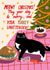 Funny Christmas Card - Turkey Unattended - Cat created by Forever Funny