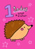 Cute Birthday Card - Hedgehog created by Louise Kade