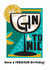 Arty Birthday Card - Gin & Tonic created by Lynn Evans
