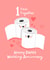 Cute Anniversary Card - 1 Year - Paper - 1st Wedding Anniversary created by Nicola Watson