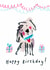 Cute birthday card for dog lovers created by Sketchy Muma