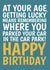 Funny Birthday Card – Getting Lucky created by @Cupsie's Creations