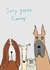 Cute Leaving Card - Sorry You're Leaving - Dogs created by Paper Bird