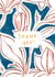 Pretty Thank You Card - Arty Flowers created by Lauren Barclay