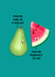 cute anniversary/valentines card for your partner one in a melon created by Back to the drawing board illustration 