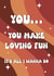 Cute Anniversary/Valentines card - Fleetwood Mac - You make loving fun created by Legible Nonsense