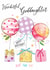 Traditional Birthday Card - For Goddaughter - Balloons created by Katie Phythian Design