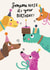 Cute Birthday Card - Someone Nose It’s Your Birthday - Dogs created by Jo Podmore