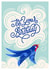 Cute and colourful bird singing ‘It’s Your Birthday’ card for friend and family created by catantrell
