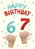 Fun Birthday Card - Six Seven Trend - Tiktok created by Silky Rose Design