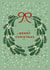 Classic Christmas Card - Wreath - Mistletoe created by Eli the Goat