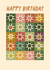 Classic Birthday Card - Quilt Style - Patchwork created by URGHH Card Co.