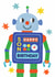 Cute Birthday Card - For Son - Robot created by Helen Thompson