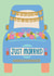 Fun Wedding Card - Just Married - Car created by Raspberry Blossom