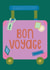 Fun Leaving Card - Bon Voyage - Suitcase created by Raspberry Blossom