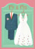 Classic Wedding Card - Mr & Mrs - Dress & Suit created by Raspberry Blossom