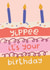 Classic Birthday Card - Yippee - Cake created by Raspberry Blossom