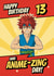 Fun Birthday card - Japanese Manga Fighter - For Him created by @Cupsie's Creations