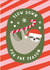 Cute Christmas Card - Sloth - Slow Down created by Mifkins