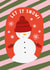 Cute Christmas Card - Snowman - Let It Snow created by Mifkins