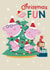 Cute Kids Christmas Card – Peppa Pig Christmas Fun – Family Tree Design created by Danilo