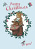 Classic Christmas Card – The Gruffalo Happy Christmas – Woodland Wreath Design created by Danilo