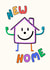 Illustrated New Home Card – Perfect Housewarming card for colourful home owners created by Jenny Cleeton