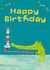 Cute Kids Birthday Card - Snappy Birthday! - Crocodile - by Ian Cunliffe created by Paper Bird