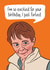 Funny Birthday Card - Celia Imrie Fart - Celebrity Traitors created by Woody's Design