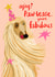 Cute Birthday Card - Afghan Hound - Fabulous created by NICHOLA COWDERY ILLUSTRATIONS
