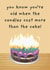 Funny Birthday Card – Too Many Candles Fire Hazard Joke created by Luca’s Cardz