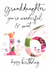 Traditional 16th Birthday Card - For Granddaughter - Floral created by Katie Phythian Design