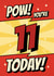 Classic Birthday Card - 11th - Comic - Pow! created by @Cupsie's Creations