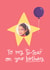 Classic Birthday Card - For Sister - Star created by Becky Down