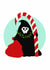 Cute Grim Reaper Christmas Card for Friends and Family created by Stephanie Mcrae