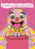 Funny Birthday Card - Mr. Blobby created by Silent Disco Design