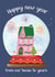 Classic New Year Card - From Our House To Yours - Snow Glove created by original fox designs