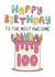 Classic Birthday Card - 100th - Awesome Grandma created by Schnauzer Scribbles