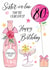 Traditional 80th Birthday Card - For Sister-In-Law - Fabulous Fizz created by Katie Phythian Design