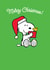 Cute Christmas Card - Snoopy - Woodstock created by Hype Associates