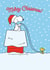 Funny Christmas Card - Snoopy - Snowy Scene created by Hype Cards